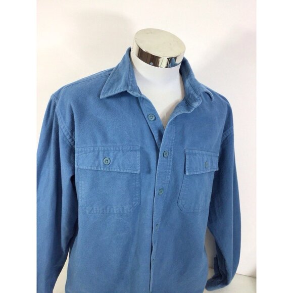 LL Bean Flannel Shirt Cotton Mens Large - Picture 7 of 8